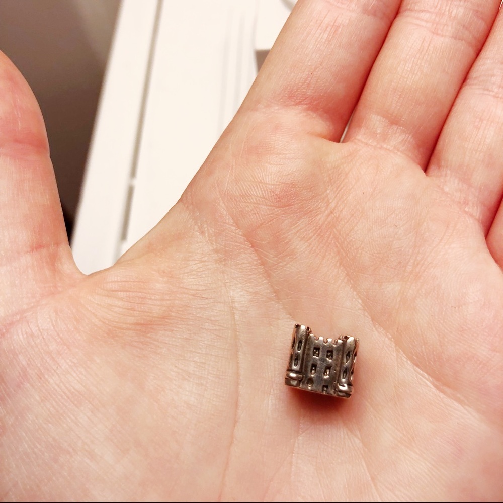 Silver Castle Bracelet Charm